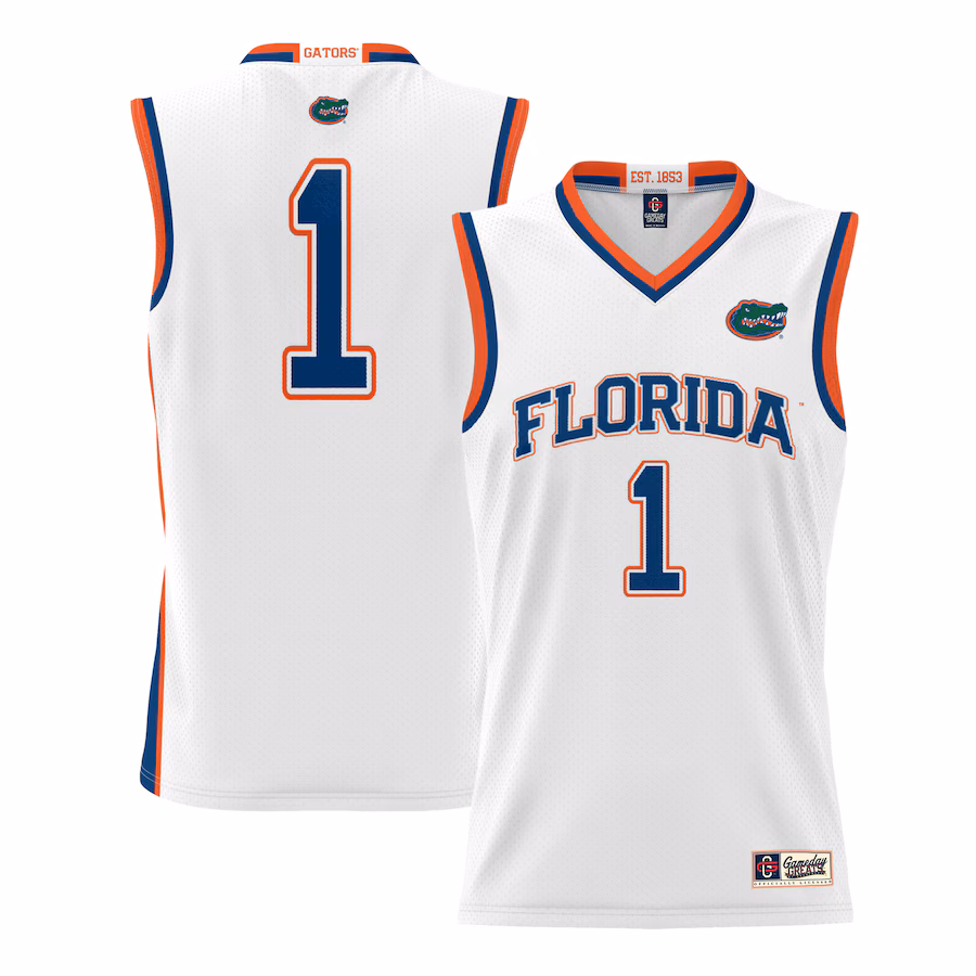 Youth GameDay Greats #70 White Florida Gators Lightweight Basketball Jersey - SUjersey01