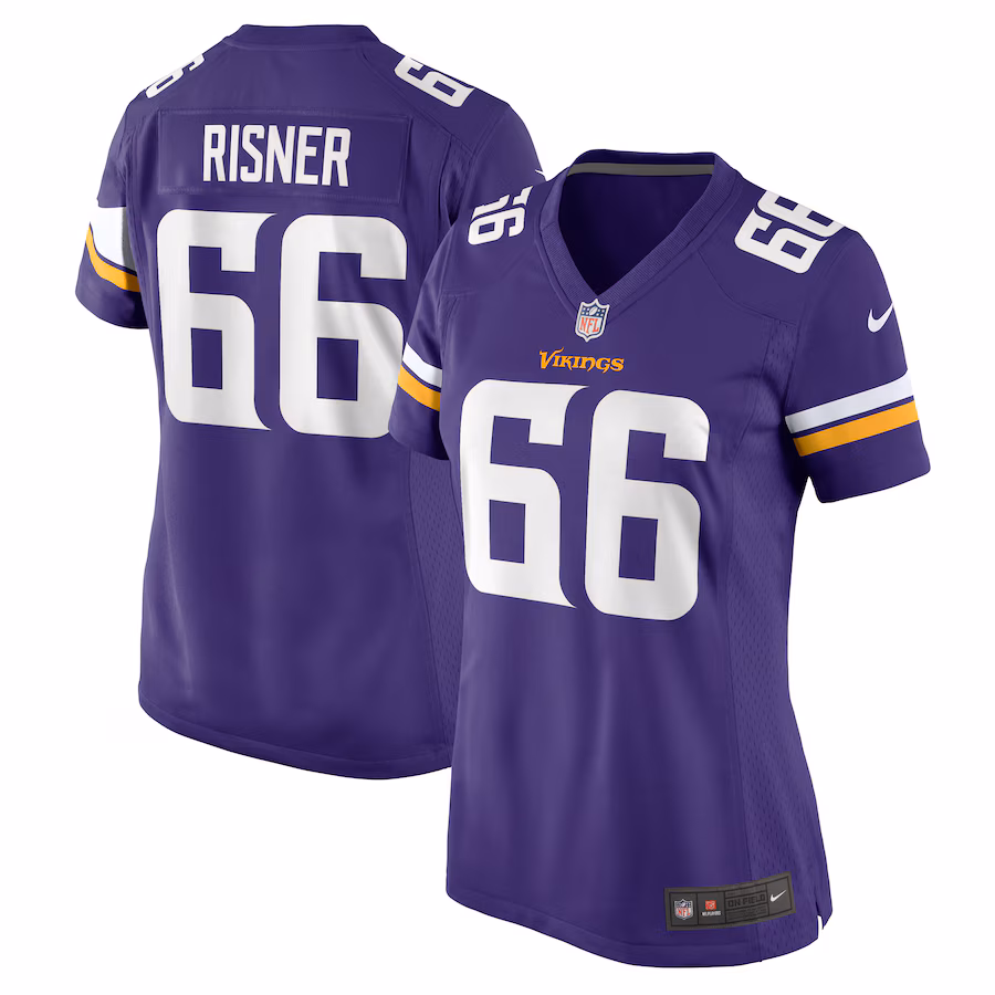 Women's Minnesota Vikings Dalton Risner Nike Purple Game Jersey - SUjersey01