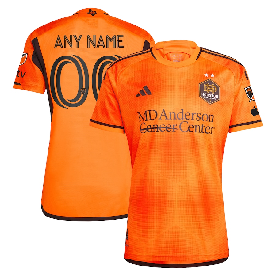 Men's Houston Dynamo FC adidas Orange 2023 El Sol Authentic Custom Jersey - SUjersey01