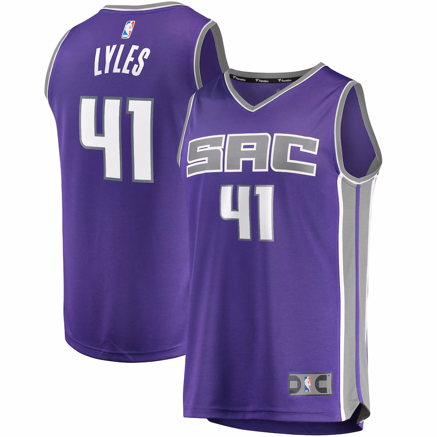 Men's Sacramento Kings Trey Lyles Fanatics Purple Fast Break Replica Jersey - Icon Edition - SUjersey01
