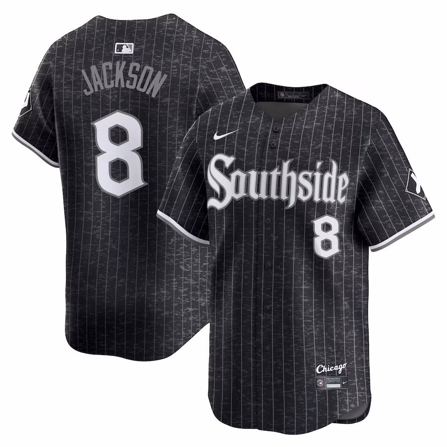 Men's Chicago White Sox Bo Jackson Nike Black City Connect Retired Player Jersey - SUjersey01