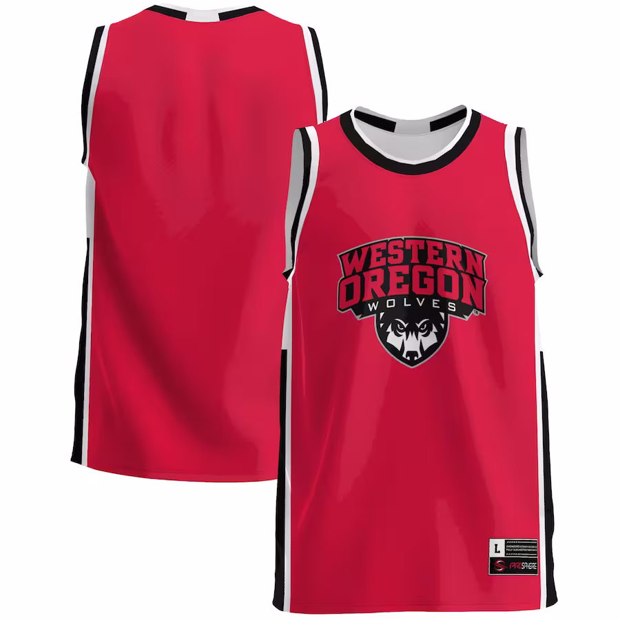 Western Oregon Wolves GameDay Greats  Lightweight Basketball Jersey - Red - SUjersey01