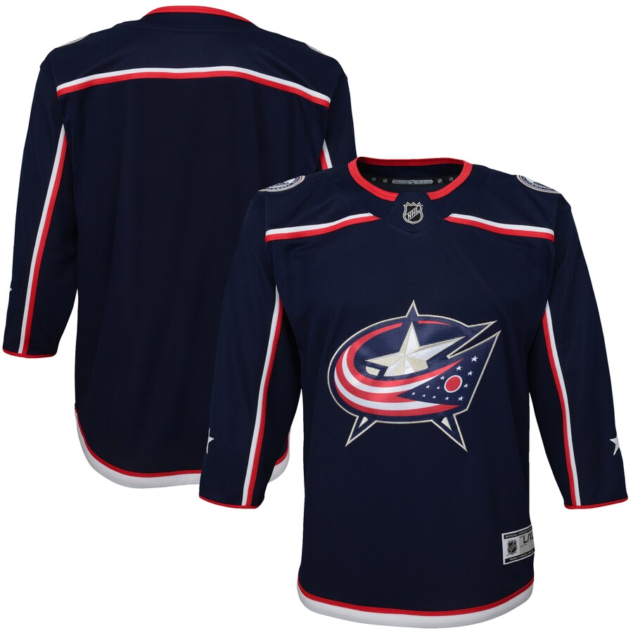 Youth Columbus Blue Jackets Navy Home Premier Jersey - SUjersey01