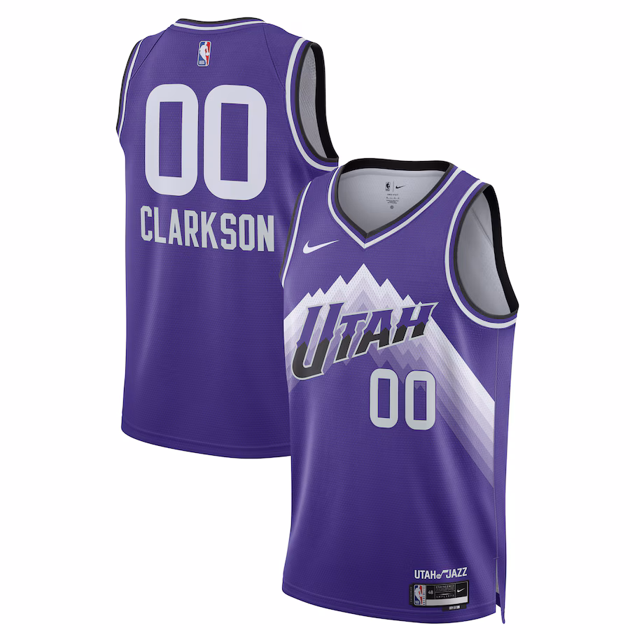Unisex Utah Jazz Jordan Clarkson Nike Purple 2023/24 Swingman Jersey - City Edition - SUjersey01