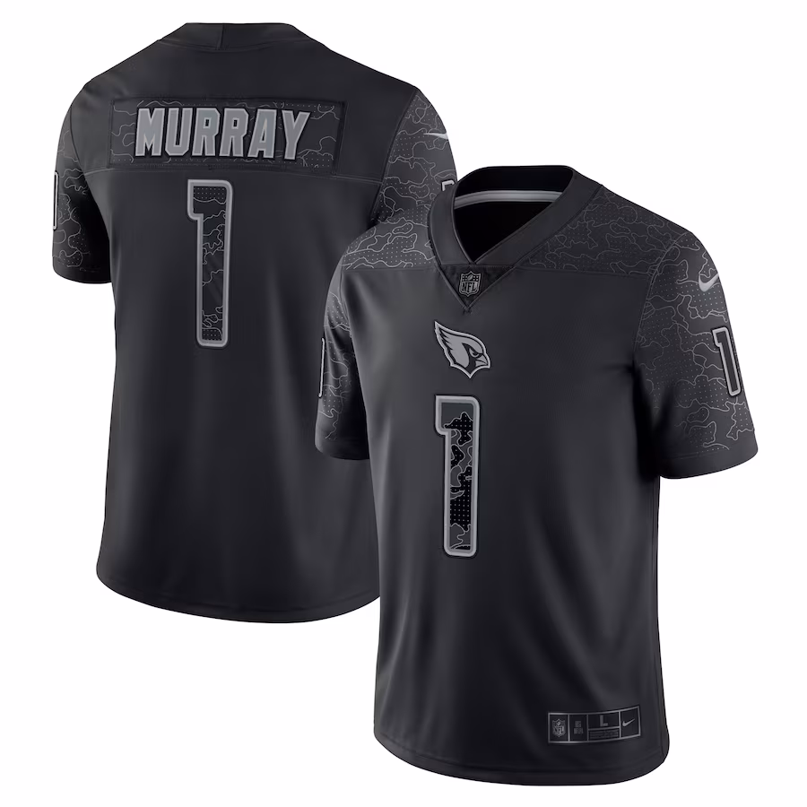 Men's Arizona Cardinals Kyler Murray Nike Black RFLCTV Limited Jersey - SUjersey01