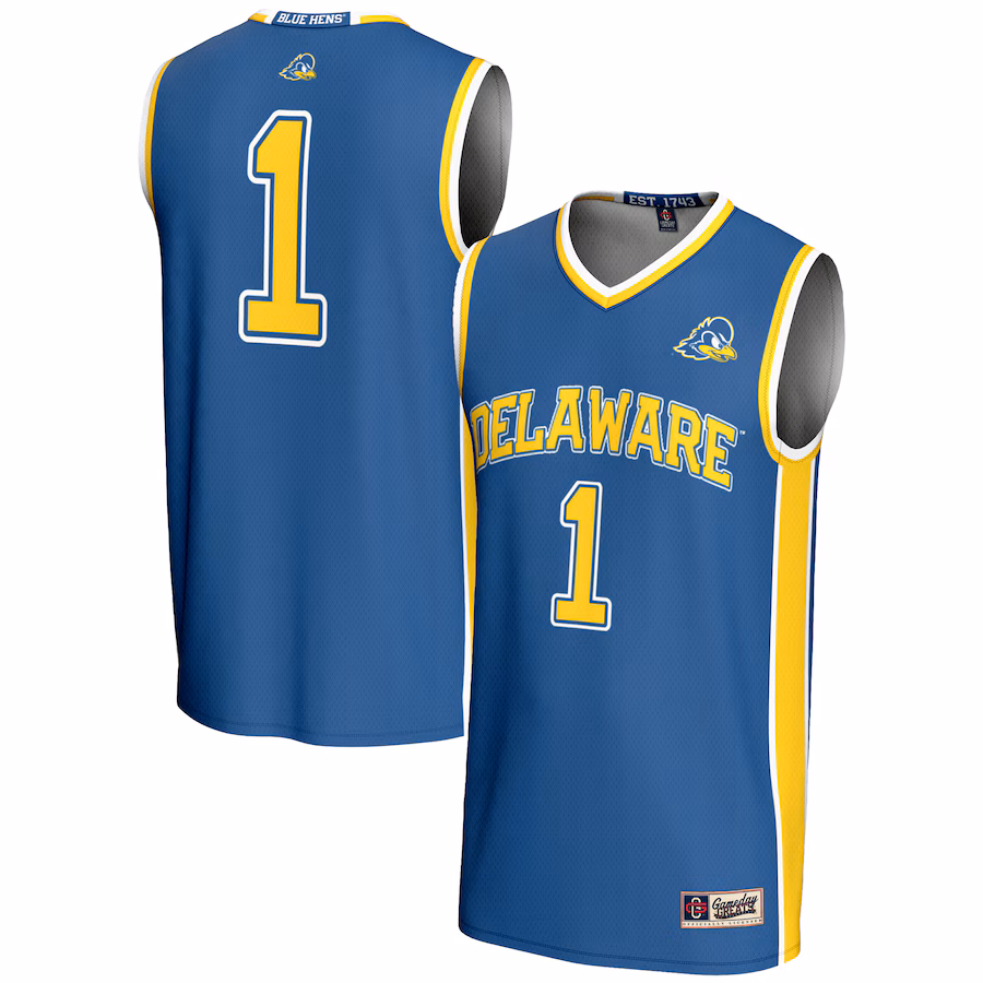 Male GameDay Greats #1  Blue Delaware Fightin' Blue Hens  Lightweight Basketball Jersey - SUjersey01