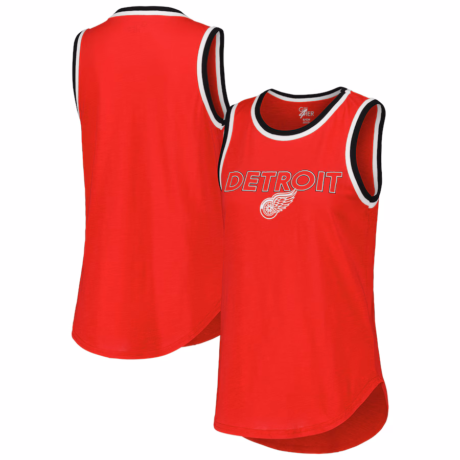 Women's Detroit Red Wings G-III 4Her by Carl Banks Red Strategy Tank Top - SUjersey01