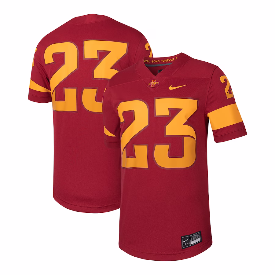 #23 Iowa State Cyclones Nike Untouchable Football Replica Jersey - Cardinal - SUjersey01