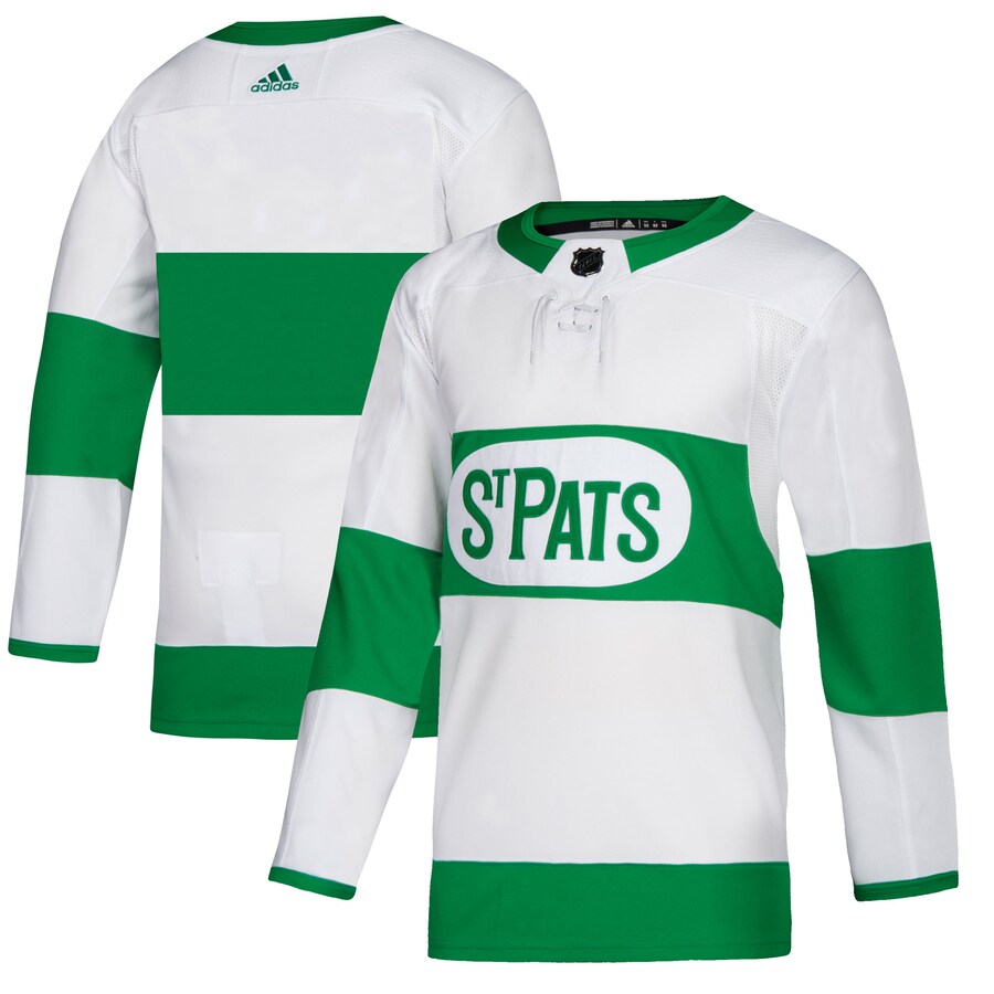 Men's Toronto St. Pats adidas White Authentic Jersey - SUjersey01