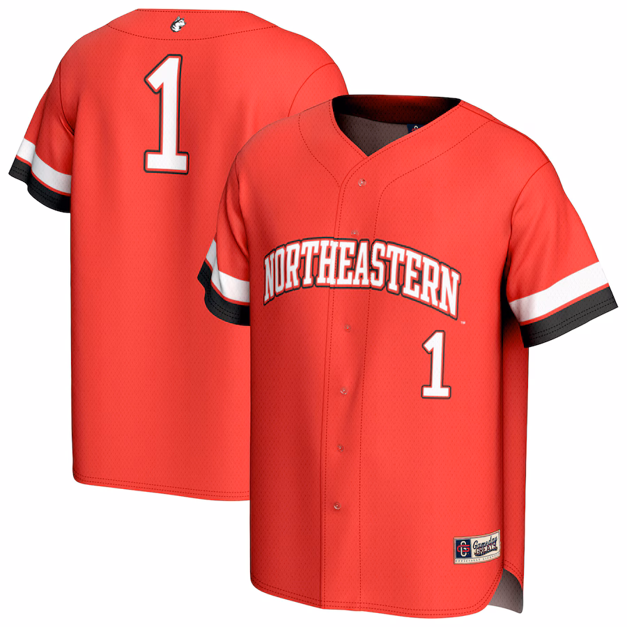 Youth GameDay Greats Red Northeastern Huskies Collegiate Baseball Fashion Jersey - SUjersey01