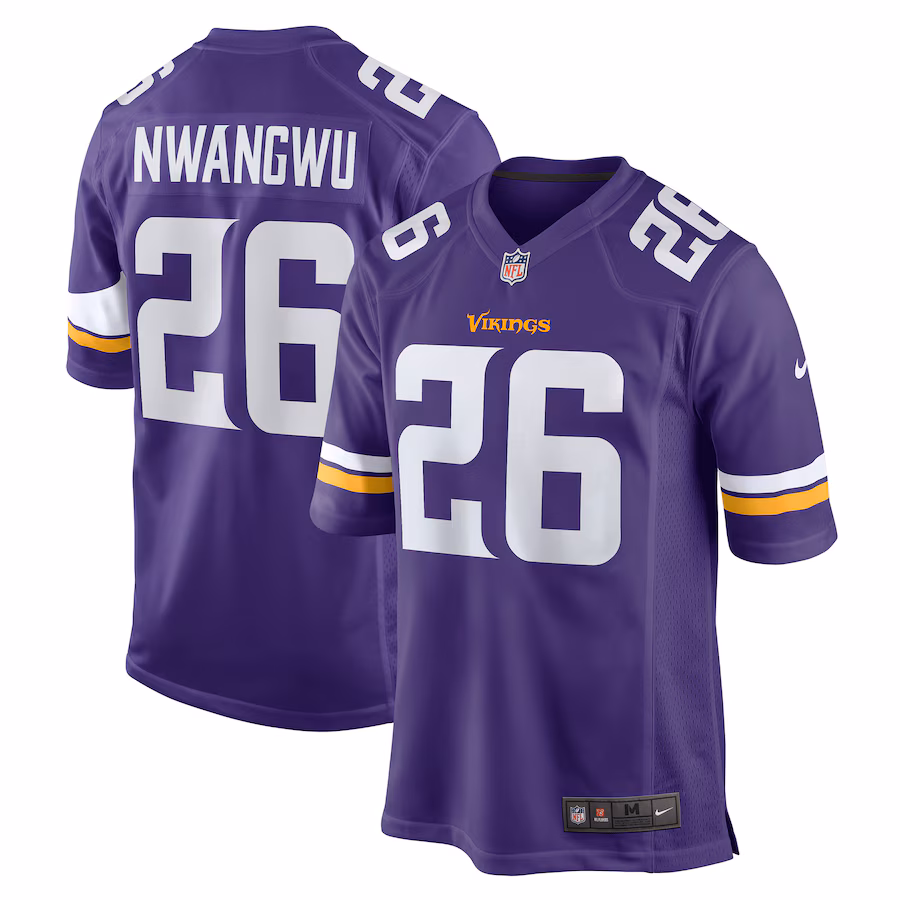 Men's Minnesota Vikings Kene Nwangwu Nike Purple Game Jersey - SUjersey01