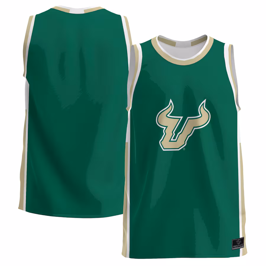 Youth ProSphere  Green South Florida Bulls  Basketball Jersey - SUjersey01