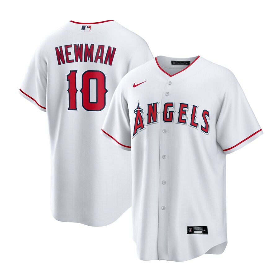 Men's Los Angeles Angels Kevin Newman Nike White Home Replica Jersey - SUjersey01