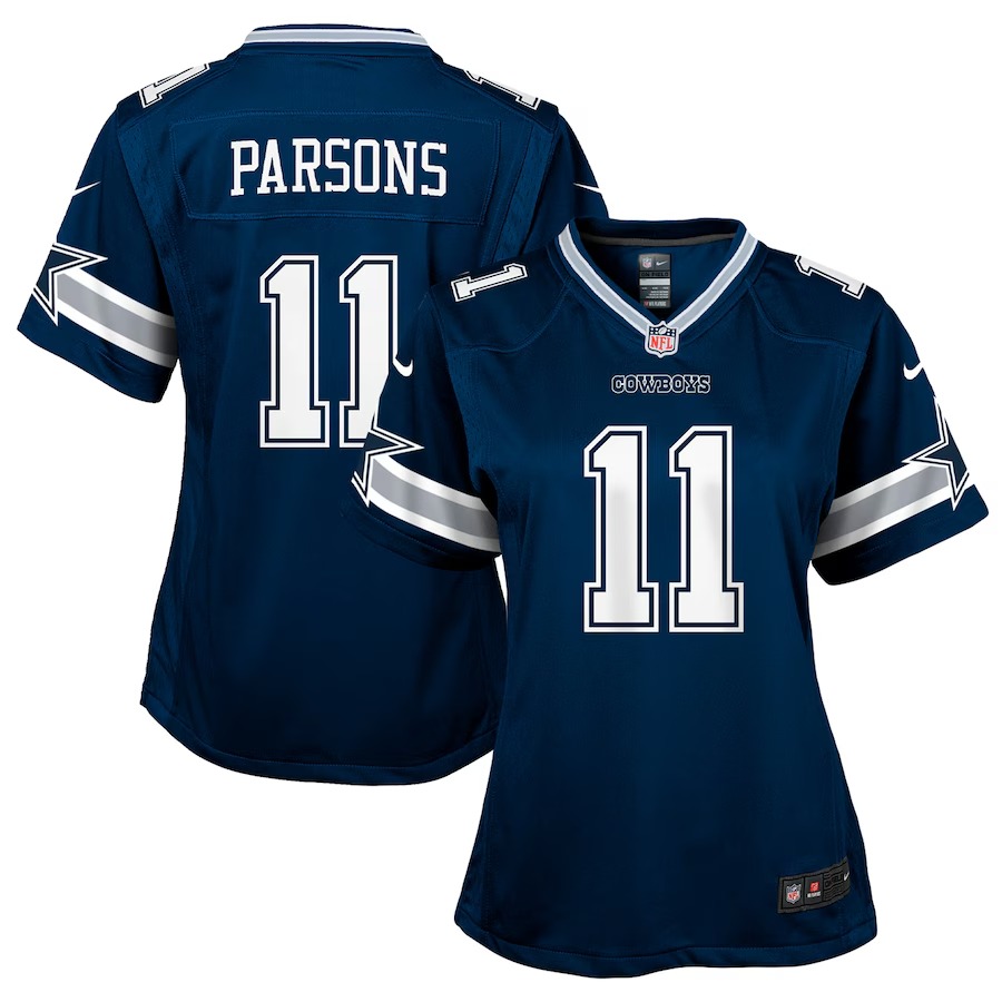 Girls Youth Dallas Cowboys Micah Parsons Nike Navy Game Jersey - SUjersey01