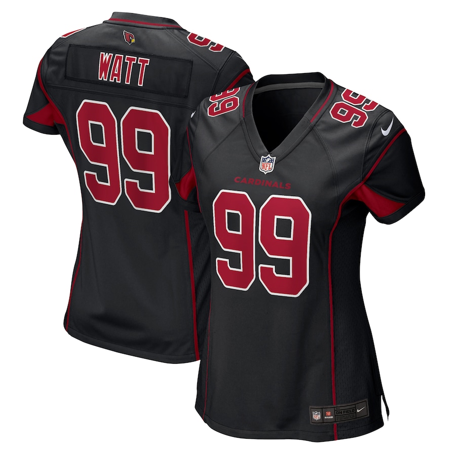Women's Arizona Cardinals J.J. Watt Nike Black 2nd Alternate Game Jersey - SUjersey01