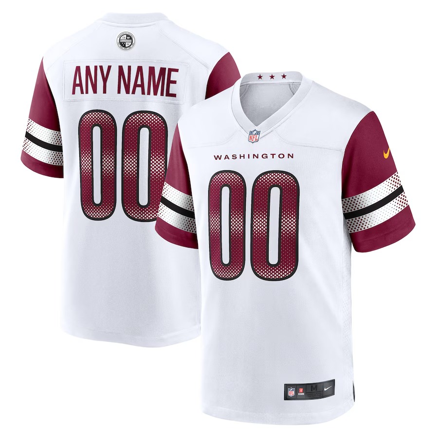 Men's Washington Commanders Nike White Game Custom Player Jersey - SUjersey01