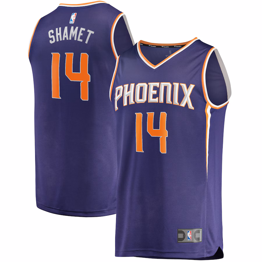 Men's Phoenix Suns Landry Shamet Fanatics Purple Fast Break Replica Jersey - Icon Edition - SUjersey01