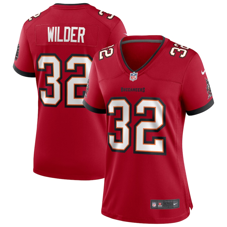 Women's Tampa Bay Buccaneers James Wilder Nike Red Game Retired Player Jersey - SUjersey01