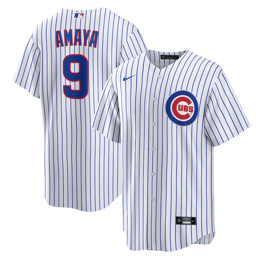 Men's Chicago Cubs Miguel Amaya Nike White Home Replica Jersey - SUjersey01