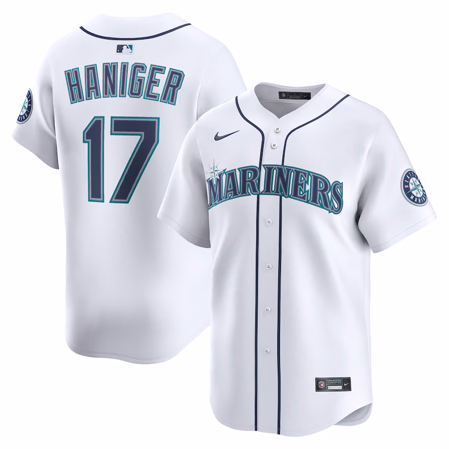 Men's Seattle Mariners Mitch Haniger Nike White Alternate Limited Player Jersey - SUjersey01