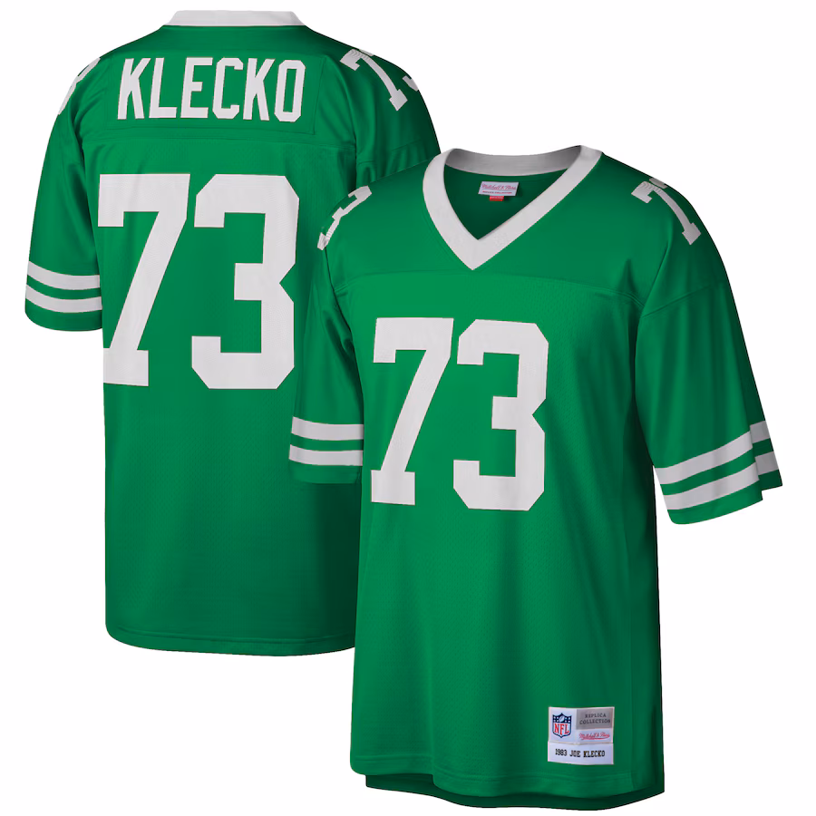 Men's New York Jets Joe Klecko Mitchell & Ness Green Retired Player Legacy Replica Jersey - SUjersey01