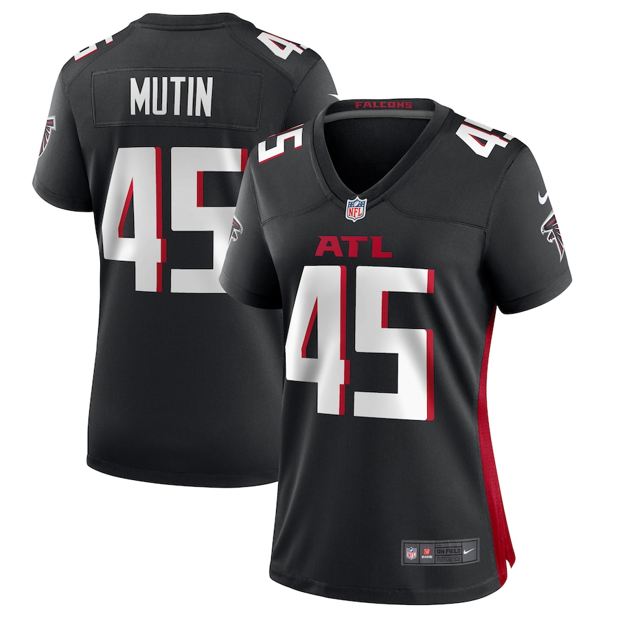 Women's Atlanta Falcons Donavan Mutin Nike  Black  Game Jersey - SUjersey01