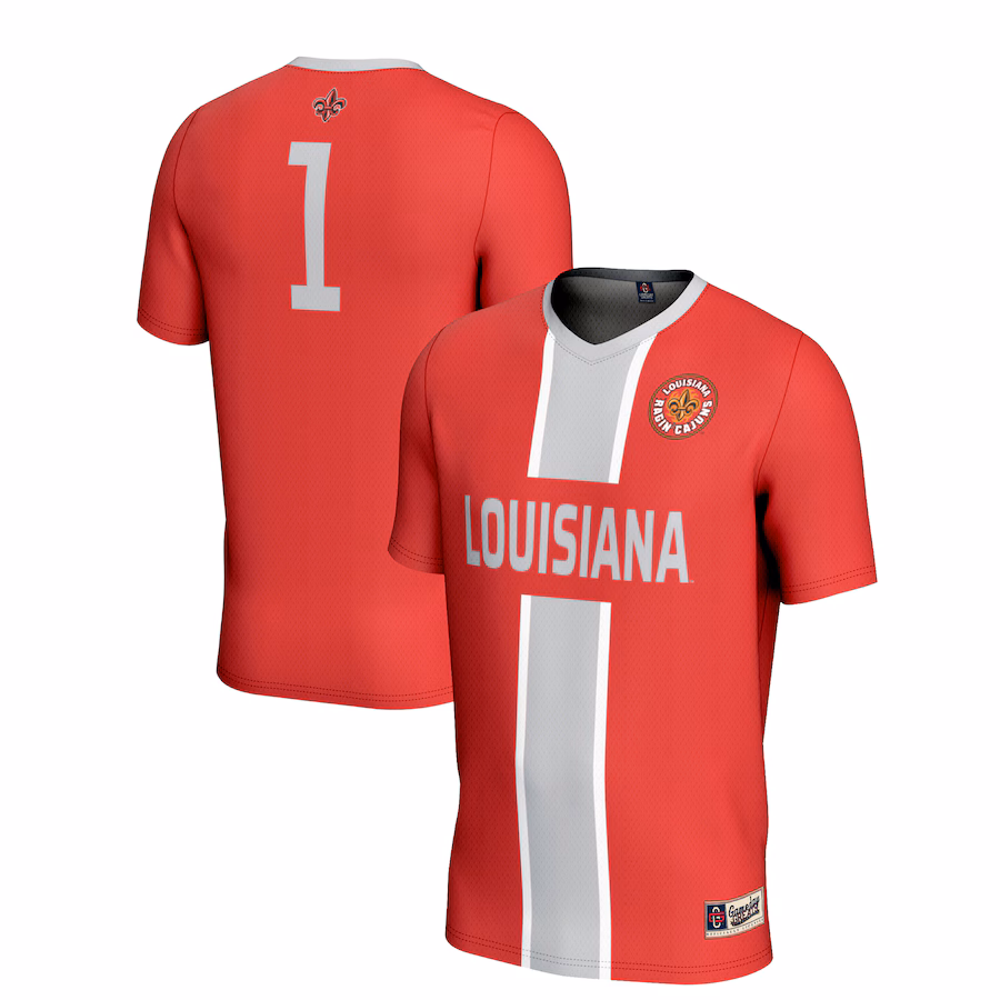 Youth GameDay Greats #1 Red Louisiana Ragin' Cajuns Lightweight Men's Soccer Jersey - SUjersey01