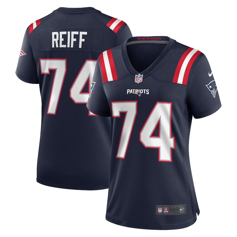 Women's New England Patriots Riley Reiff Nike Navy Game Jersey - SUjersey01
