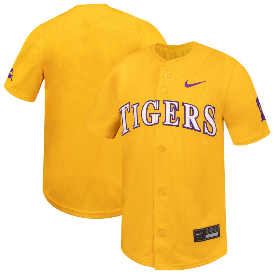 Youth Nike Gold LSU Tigers Limited Baseball Jersey - SUjersey01