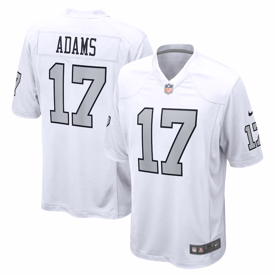 Men's Las Vegas Raiders Davante Adams Nike White Alternate Game Jersey - SUjersey01
