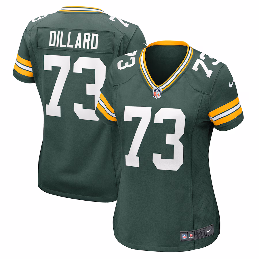 Women's Green Bay Packers Andre Dillard Nike Green Game Jersey - SUjersey01