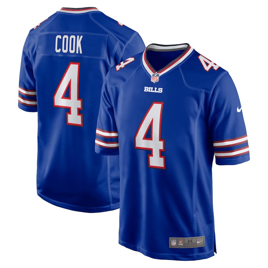 Men's Buffalo Bills James Cook Nike Royal Game Player Jersey - SUjersey01