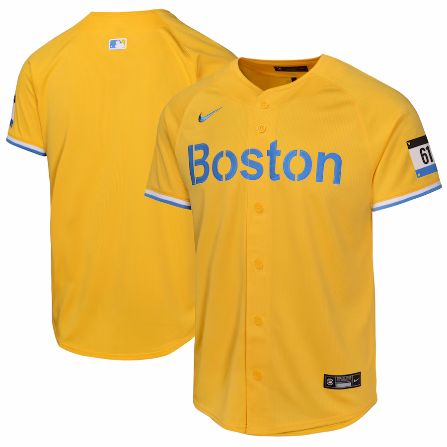 Youth Boston Red Sox  Nike Gold City Connect Limited Jersey - SUjersey01