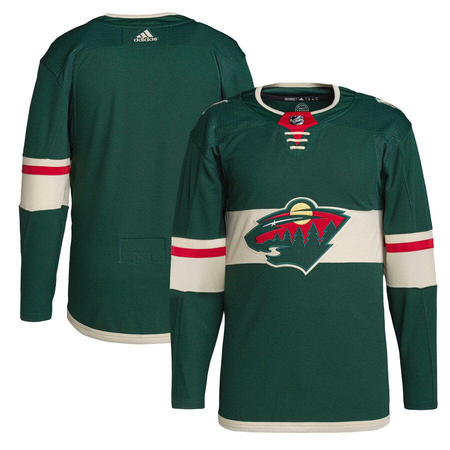 Men's Minnesota Wild adidas Green Home Primegreen Authentic Pro Jersey - SUjersey01