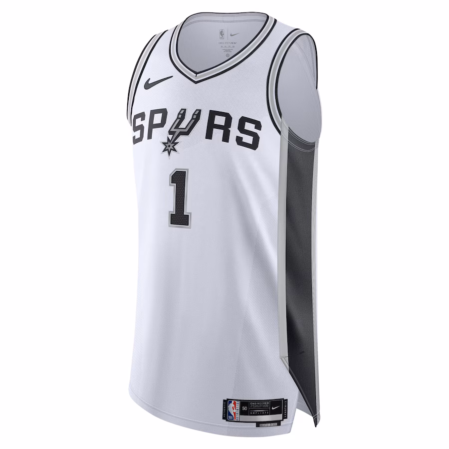 Men's San Antonio Spurs Victor Wembanyama Nike White Authentic Jersey - Association Edition - SUjersey01