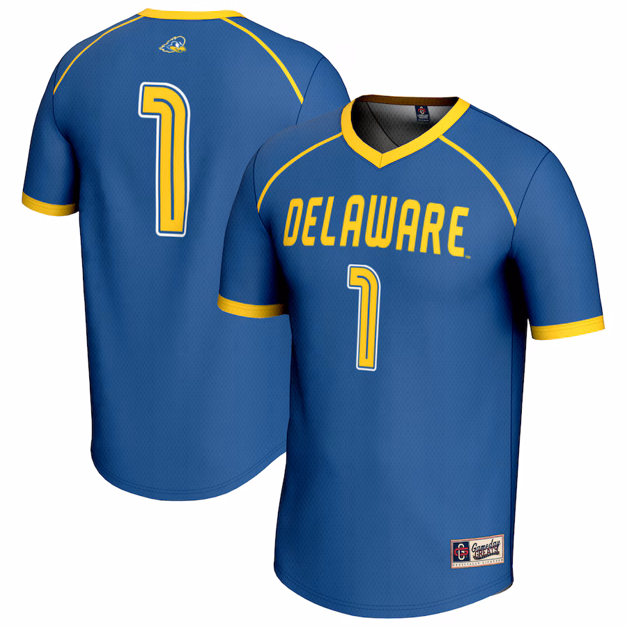 Youth GameDay Greats #1 Blue Delaware Fightin' Blue Hens Lightweight Women's Lacrosse Fashion Jersey - SUjersey01