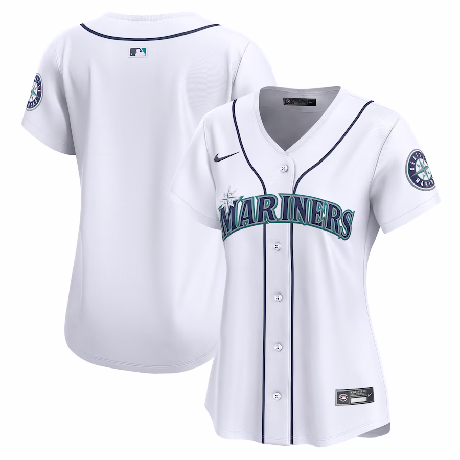 Women's Seattle Mariners Nike White Home Limited Jersey - SUjersey01