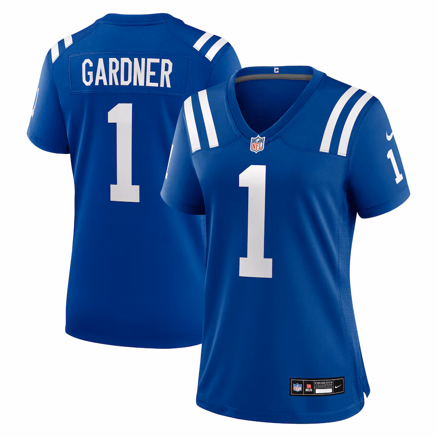 Women's Indianapolis Colts Ahmad Sauce Gardner Nike Royal Team Game Jersey - SUjersey01