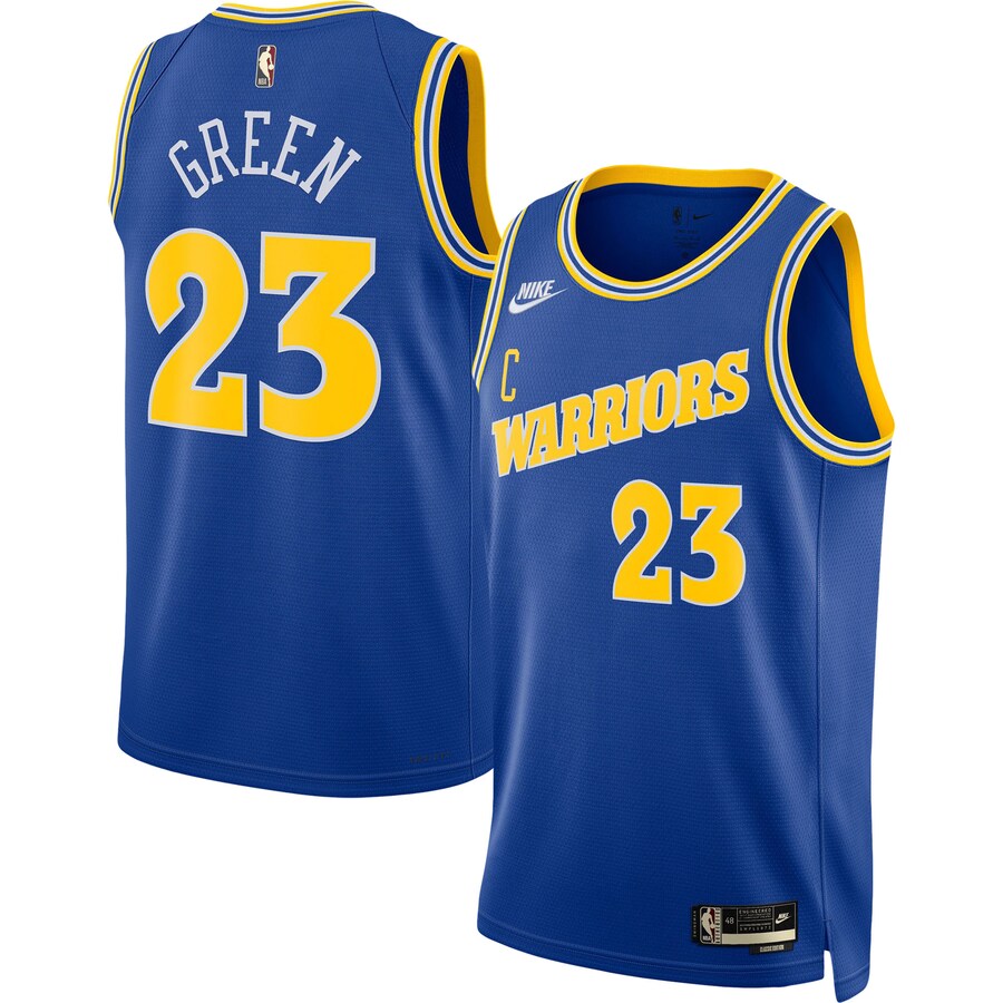 Men's Golden State Warriors Draymond Green Nike Blue Swingman Jersey - Classic Edition - Ujersey NFL Shop