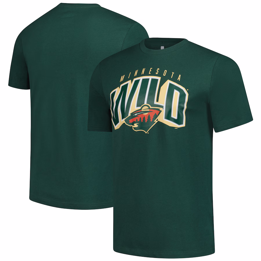 Men's Minnesota Wild Fanatics Green T-Shirt - Ujersey NFL Shop
