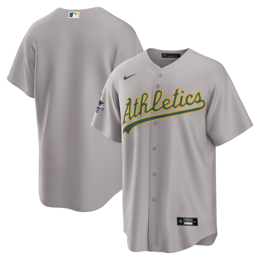 Men's Athletics Nike Gray 2025 MLB All-Star Game Jersey Away Replica Jersey - Ujersey