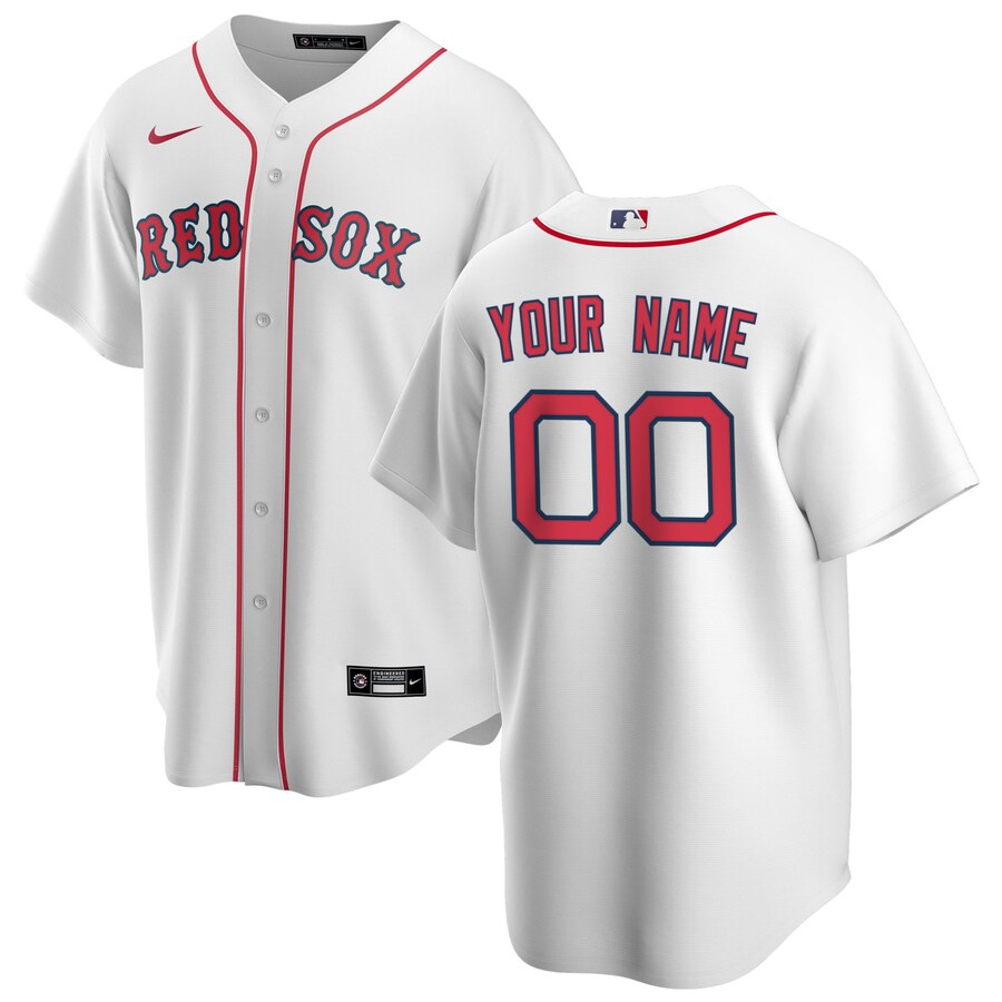 Youth Boston Red Sox Nike White Home Replica Custom Jersey - Ujersey NFL Shop