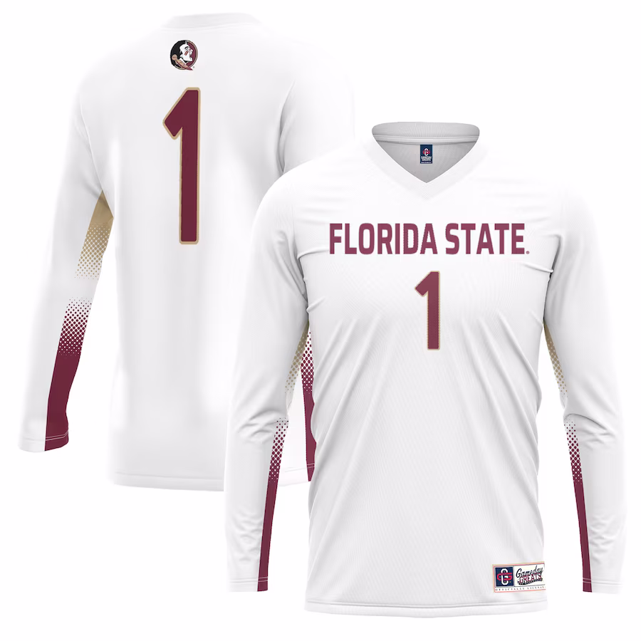 #1 Florida State Seminoles GameDay Greats Youth Lightweight Women's Volleyball Jersey - White - Ujersey NFL Shop