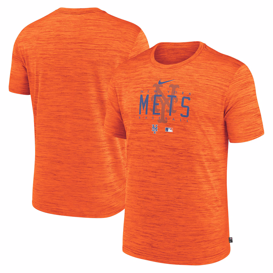 Men's New York Mets Nike Orange Authentic Collection Velocity Performance Practice T-Shirt - Ujersey NFL Shop