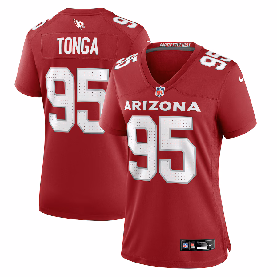 Women's Arizona Cardinals Khyiris Tonga Nike Cardinal Game Jersey - Ujersey