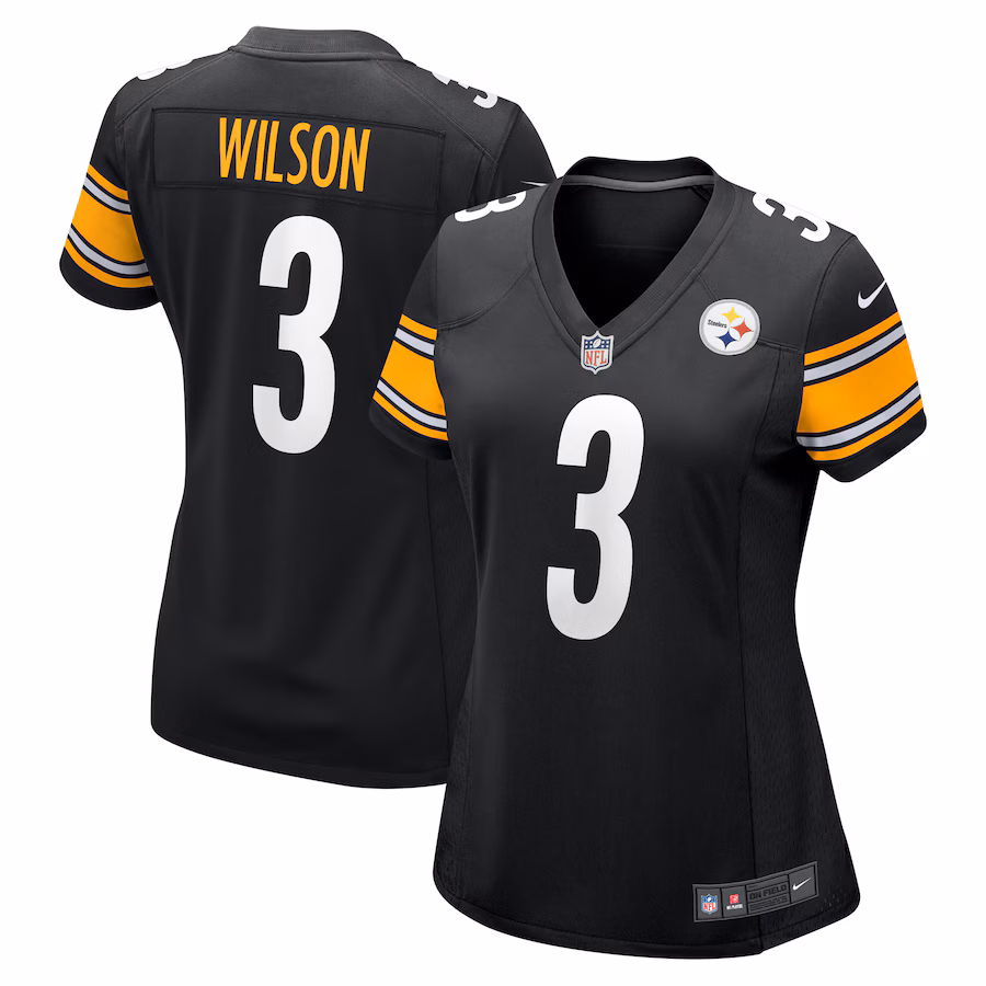 Women's Pittsburgh Steelers Russell Wilson Nike Black  Game Jersey - Ujersey NFL Shop