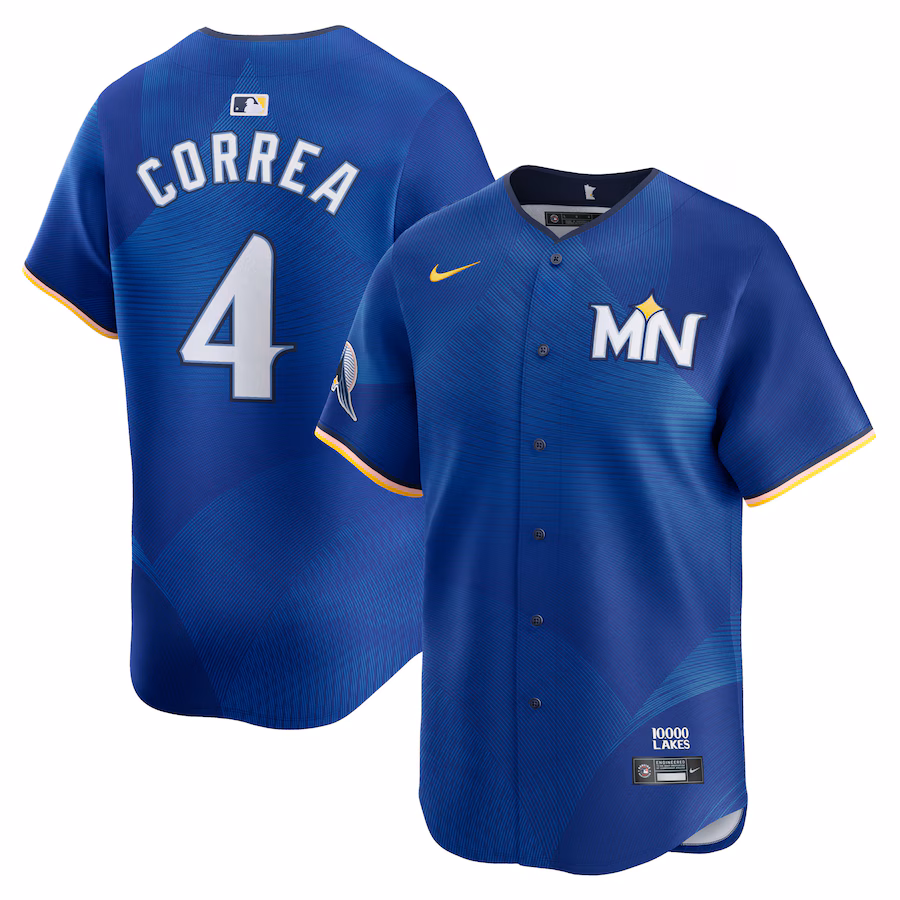 Men's Minnesota Twins Carlos Correa Nike Royal 2024 City Connect Limited Jersey - Ujersey NFL Shop