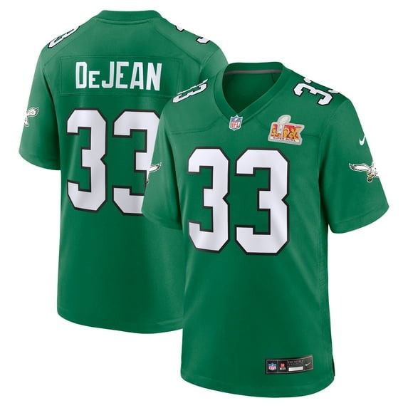 Men's Philadelphia Eagles Cooper DeJean Nike Kelly Green Super Bowl LIX 2nd Alternate Game Jersey - Ujersey NFL Shop