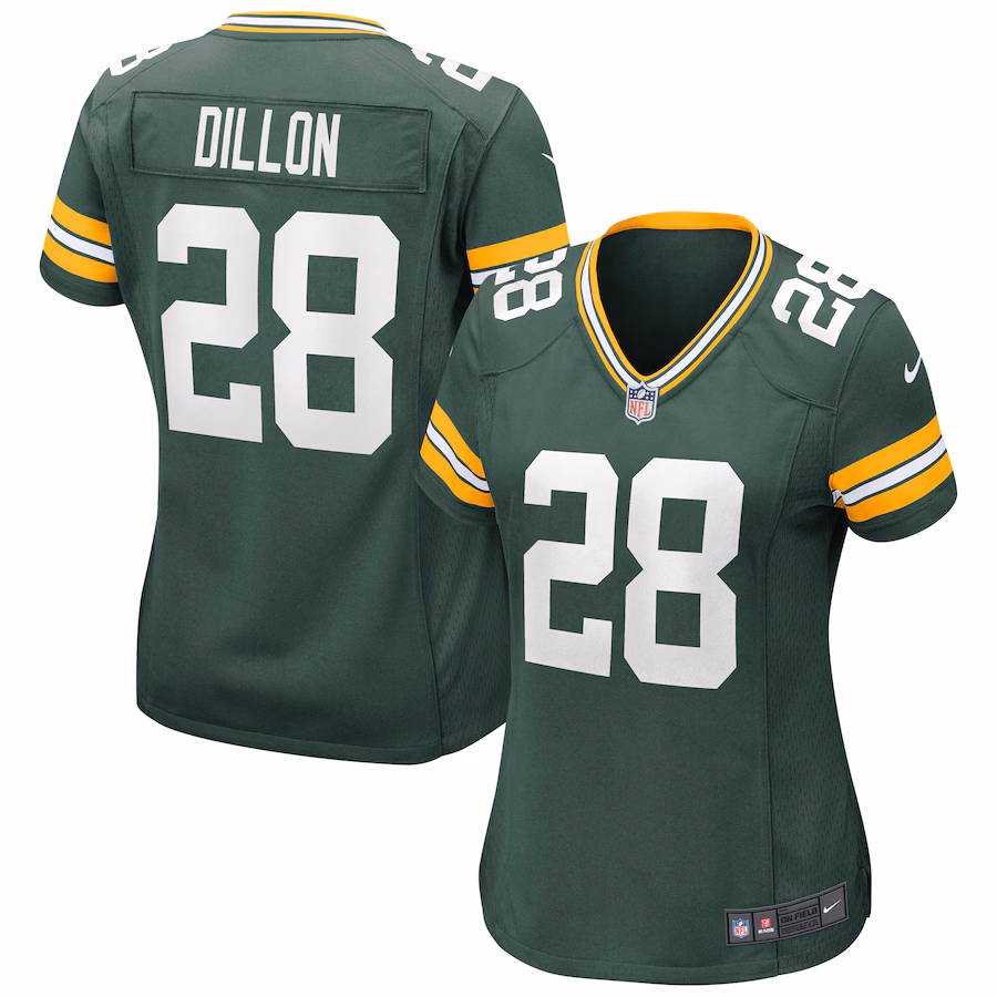 Women's Green Bay Packers AJ Dillon Nike Green Game Jersey - Ujersey NFL Shop