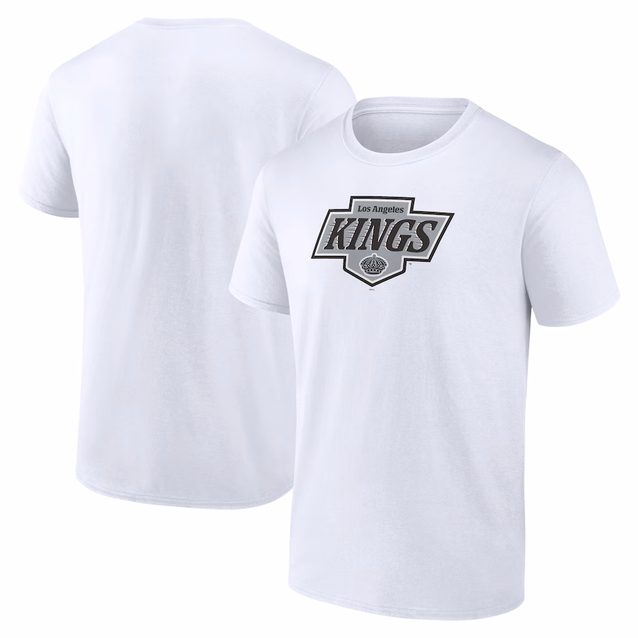 Men's Los Angeles Kings Fanatics White New Primary Logo T-Shirt - Ujersey